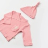 Bibaby Biorganic Soft Modal 3Lü Zıbın Set 73293 Pembe