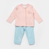 Bibaby Biorganic Always Happy Bebek Pijama Takım 59793 Gül Kurusu Mint