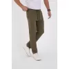 Unisex Üç İplik Basic Eşofman Pantolon - Haki