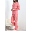 Süet Pijama Takımı Pembe - 40003.1049.