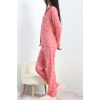 Süet Pijama Takımı Pembe - 40003.1049.