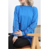 İki İplik Baskılı Tunik Sweat Mavi - 40046.555.