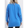 İki İplik Baskılı Tunik Sweat Mavi - 40046.555.