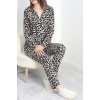 Süet Pijama Takımı Leopar - 40003.1049.