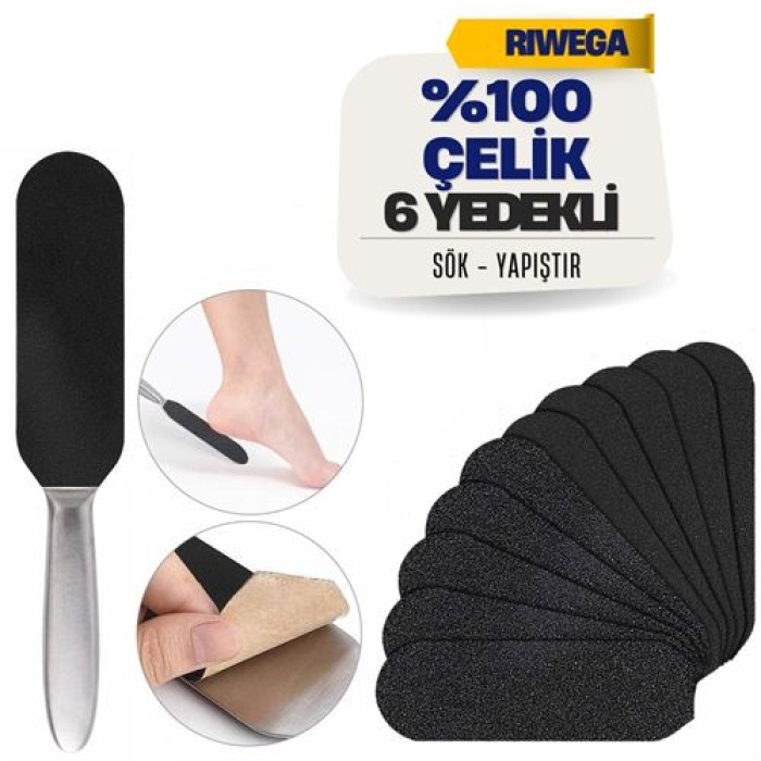 TransForMacion Riwega 10 Yedekli Çelik Pedikür Spatulası 716431