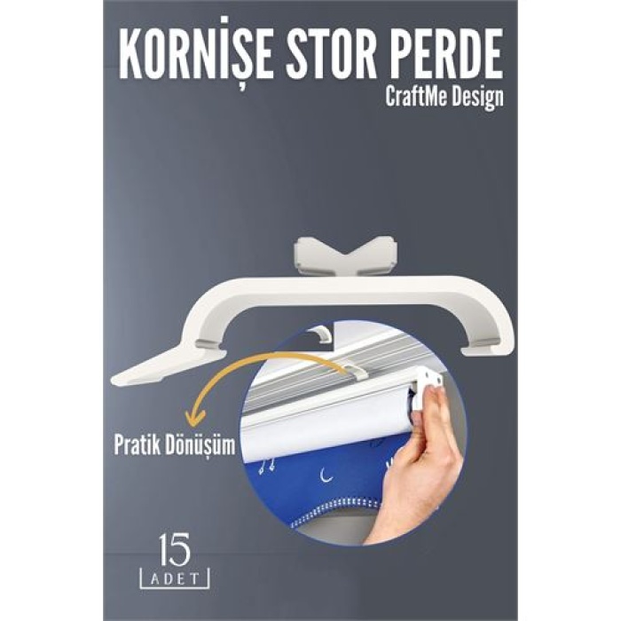 TransForMacion Kornişe Stor Perde Montaj Aparatı 15 ADET 718607