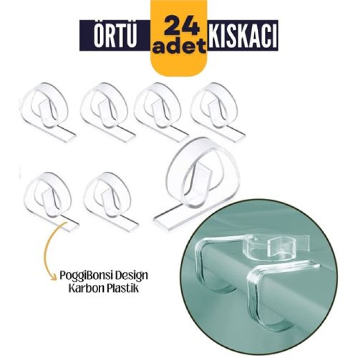 Transformacion Masa Örtüsü Kelepçesi 24 ADET PoggiBonsi Design 718489