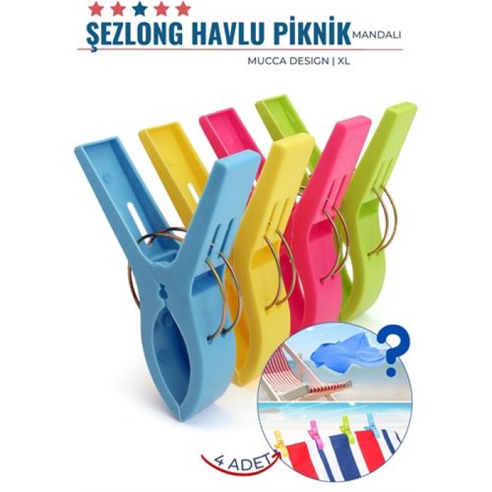 TransForMacion XL Plaj Havlu Şezlong Piknik Mandalı 4 ADET Mucca Design 718222