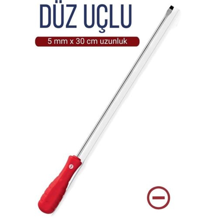 TransForMacion 5 mm Uç 30 Cm Uzunluk Düz Uç Tornavida 718382