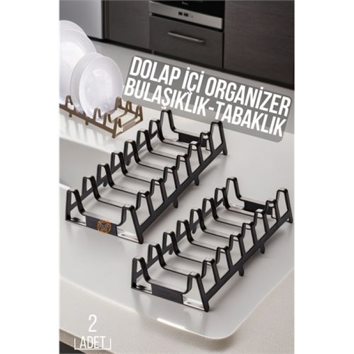 TransForMacion 2 li Dolap İçi Tencere Kapak Ve Tabak Düzenleyici Kurutmalık Organizer 719446