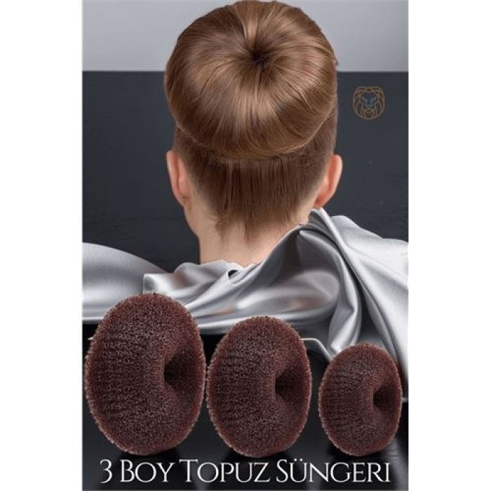 TransForMacion Kahve Saç Topuz Süngeri 3 Boy Forero Design 719271