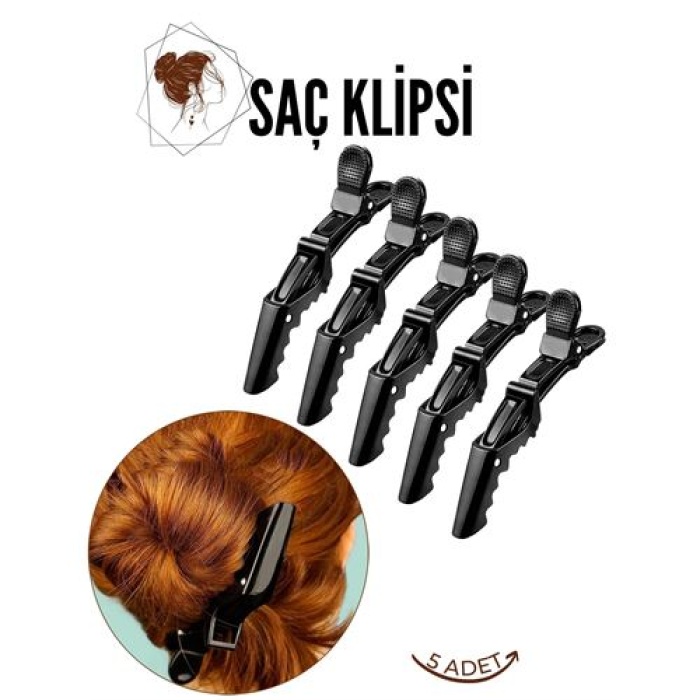 TransForMacion Saç Pensi Saç Klipsi 5 Adet Crocodile Design 718284