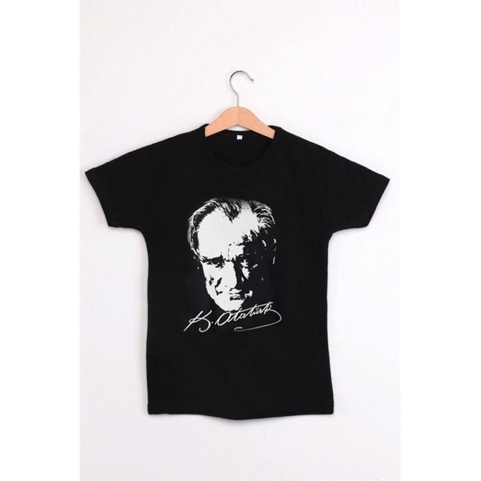 Atatürk Baskılı Tshirt 141 | Siyah