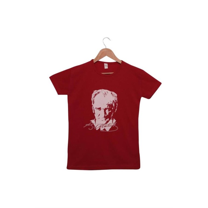 Atatürk Baskılı Tshirt 141 | Kırmızı