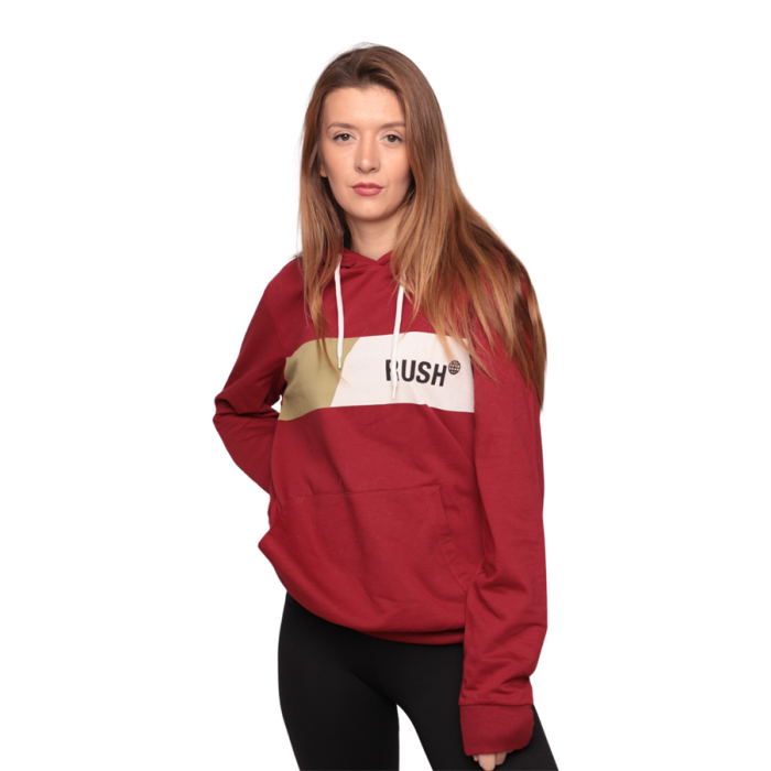 Kapşonlu Kadın Sweatshirt 0146 | Kırmızı