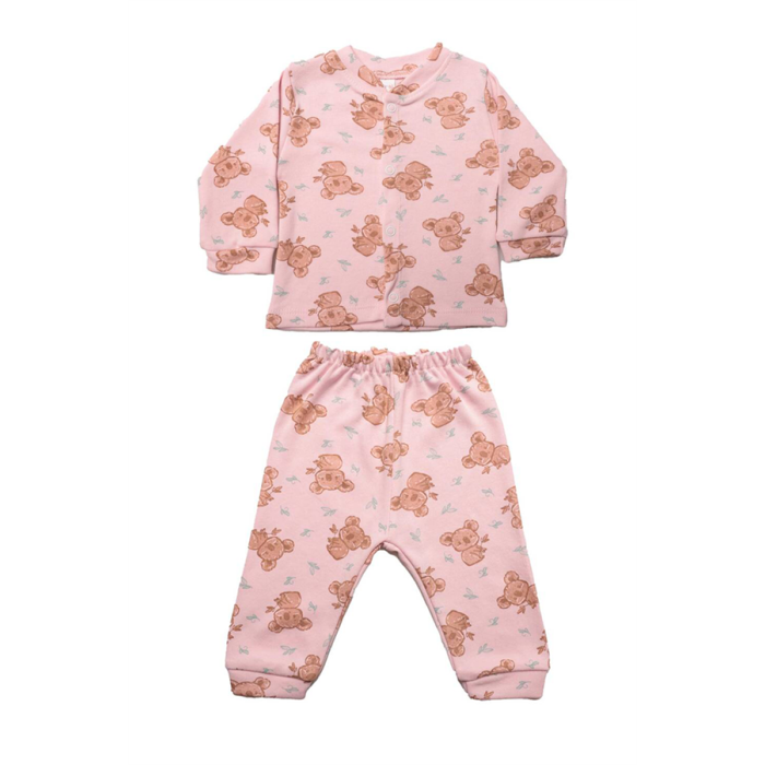 Koala Baskılı Bebek Pijama Takımı 85 | Pembe