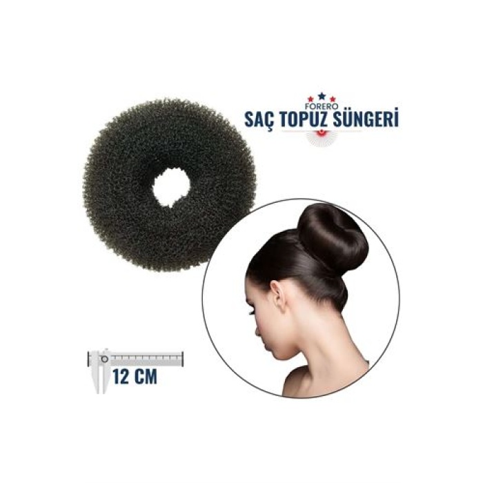 Transformacion Saç Topuz Süngeri 12 cm SİYAH Forero 717240