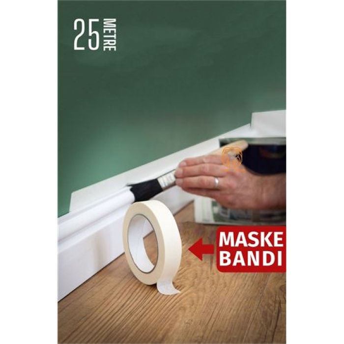 Transformacion Maskeleme Bandı 25 Metre Çıkarılabilir Boyacı Bandı 720781