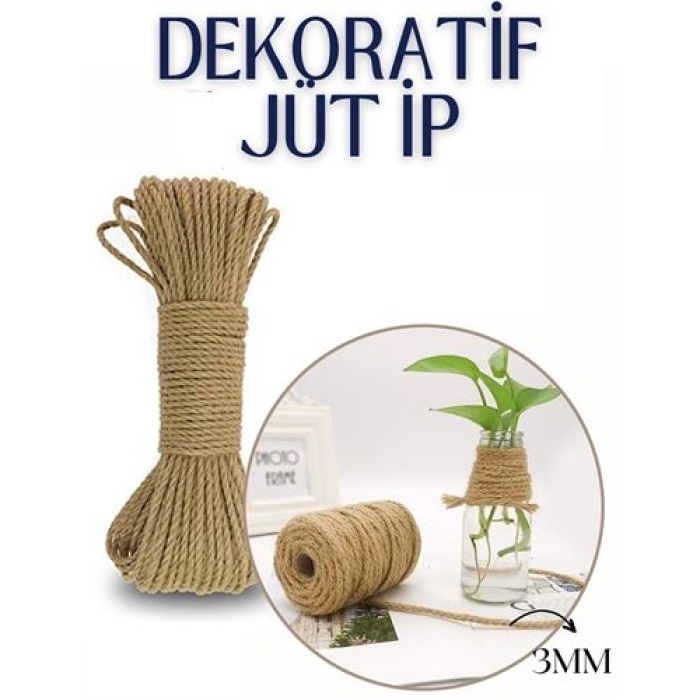 TransForMacion Jüt Çok Amaçlı Dekoratif İp 10 Metre 715487