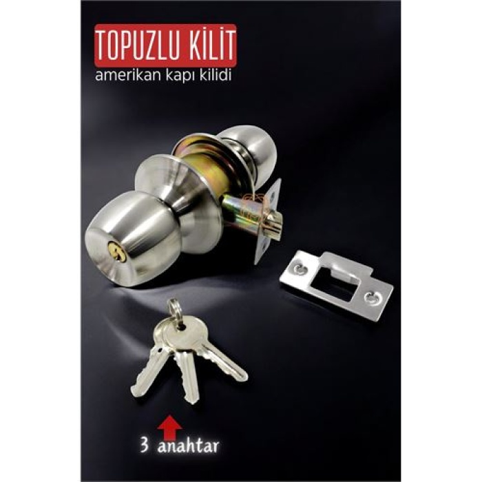 Transformacion Topuzlu Kilit Amerikan Kapı Kilit Buton Set 426576