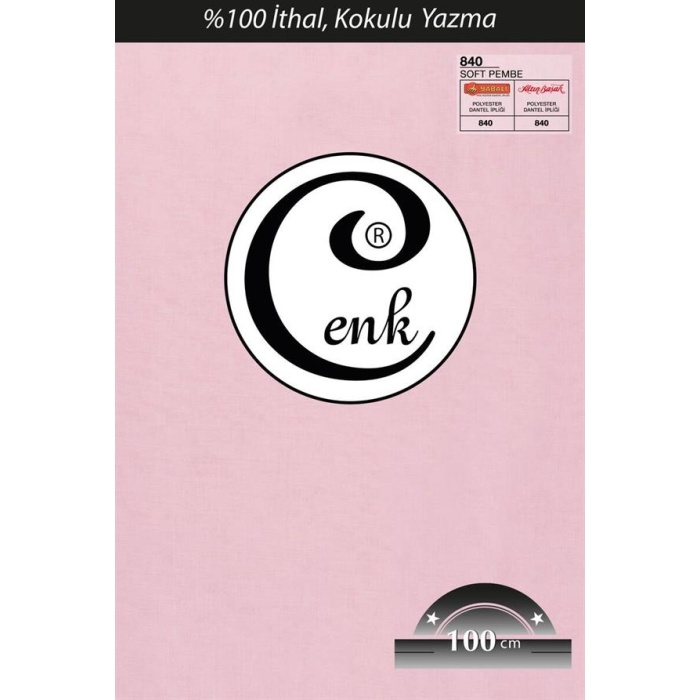 Cenk Dikişsiz Düz Yazma 100 cm Soft Pembe 840