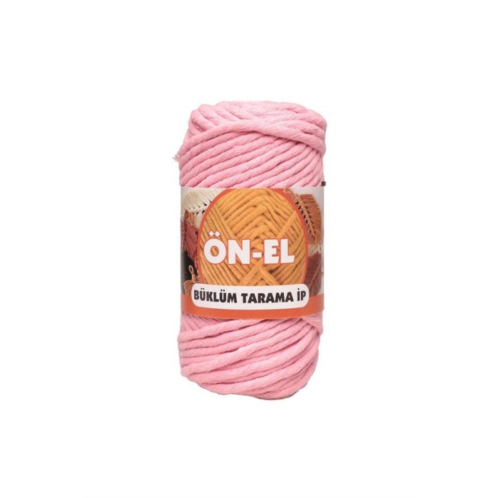 Önel Büklüm Tarama Makrome İpi 250 gr. | Pembe