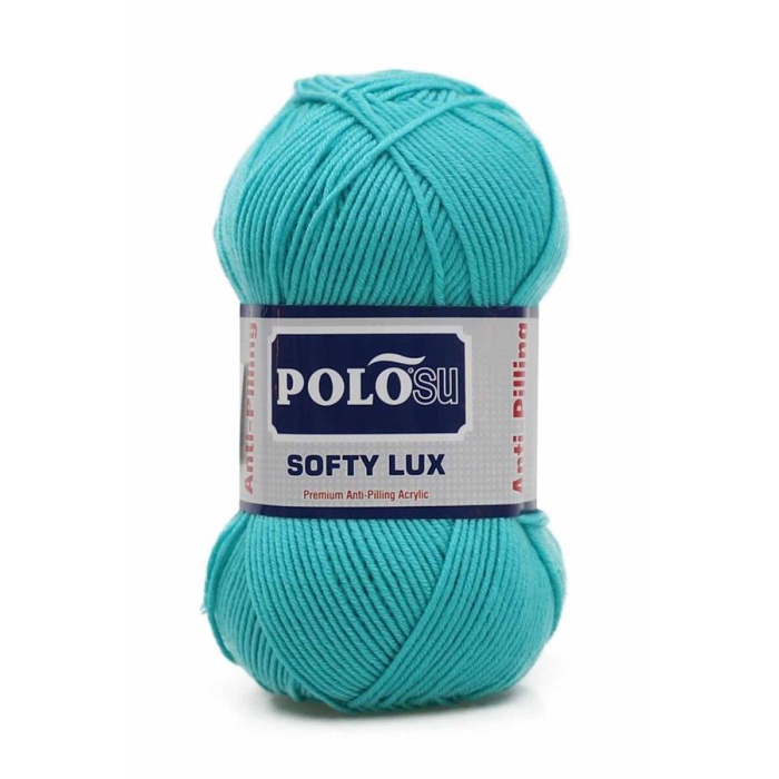 Polosu Softy Lux El Örgü İpi Koyu Mint 466