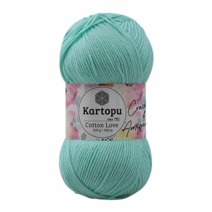 Kartopu Cotton Love El Örgü İpi  | Mint Yeşil K507