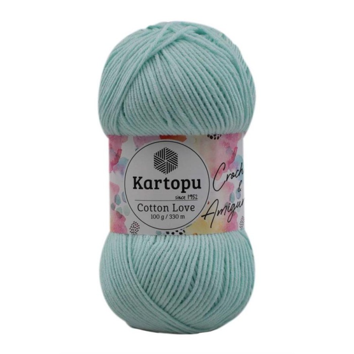 Kartopu Cotton Love El Örgü İpi  | Mint Yeşil K547