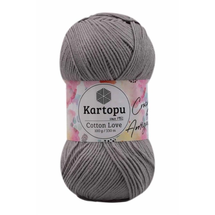 Kartopu Cotton Love El Örgü İpi  | Gri K990