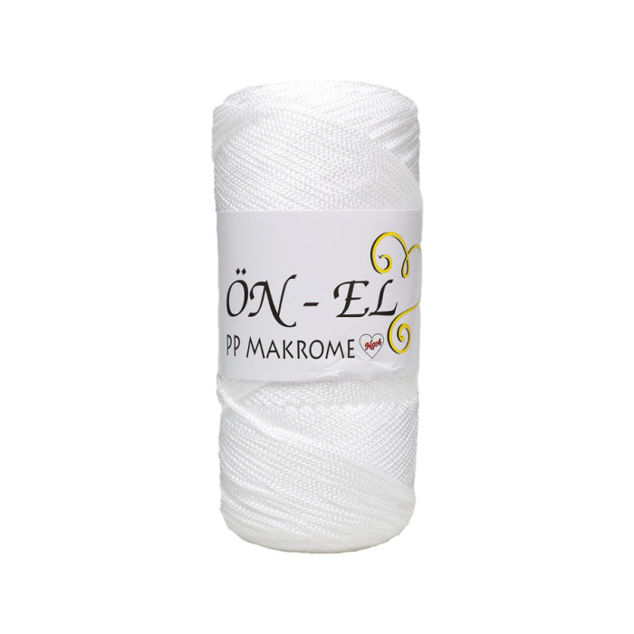 Önel Polyester Makrome İpi 200 gr. | Beyaz