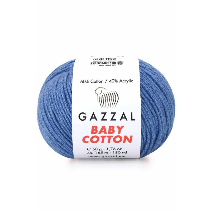 Gazzal Baby Cotton El Örgü İpi Kot Mavi 3431