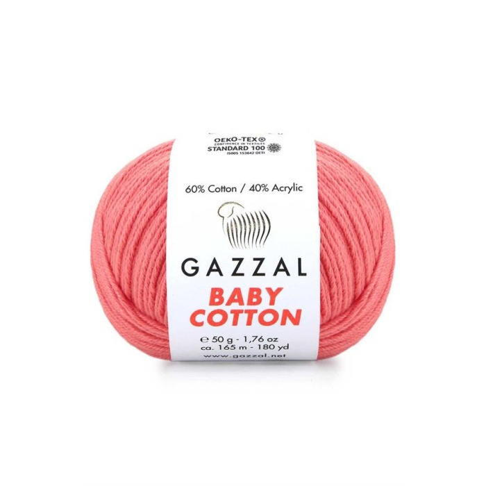 Gazzal Baby Cotton El Örgü İpi Şeftali Çiçeği 3435