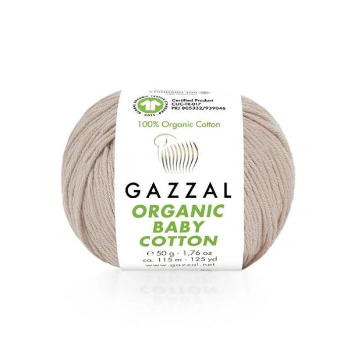 Gazzal Organic Baby Cotton El Örgü İpi Bulut Pembe 416