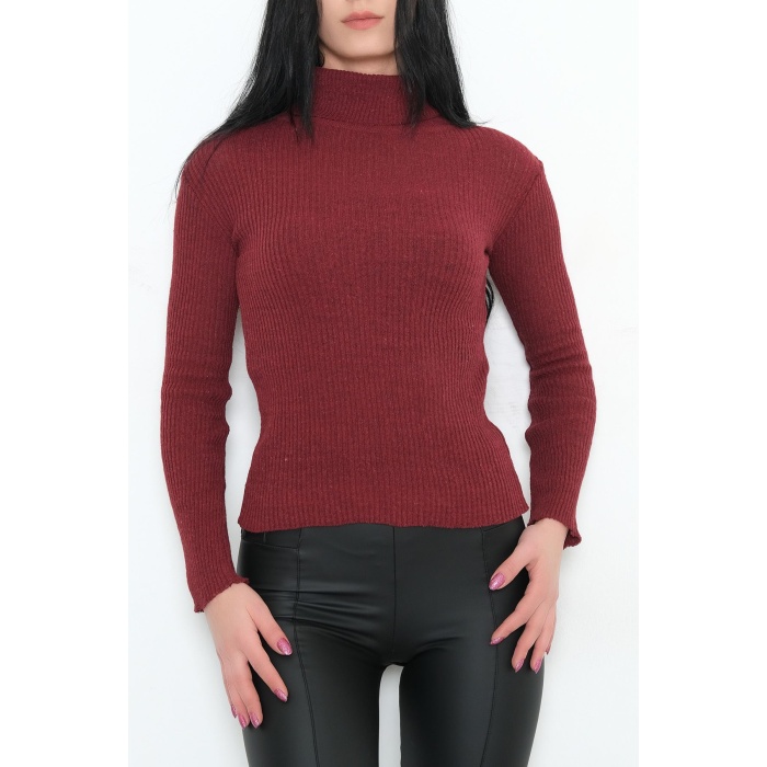 Balıkçı Yaka Body Bordo - 7656.1319.