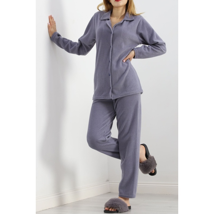 Polar Pijama Takım Füme - 101023.1049.