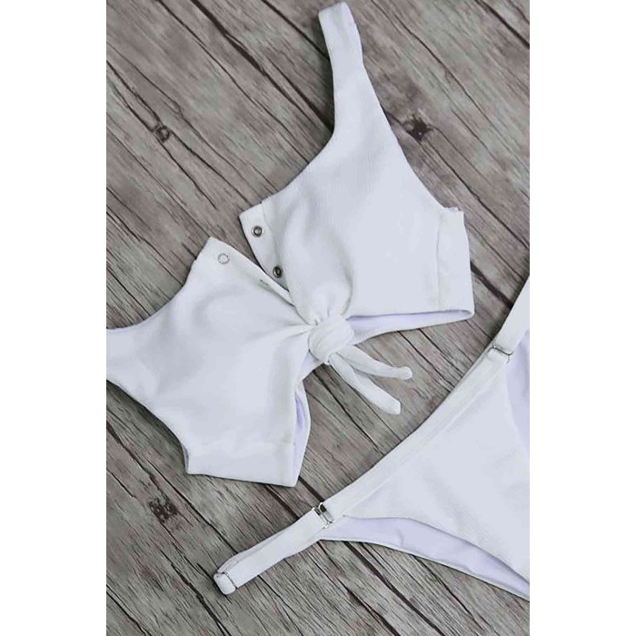 Çıtçıtlı Bikini Takım Beyaz - 10057.1834.