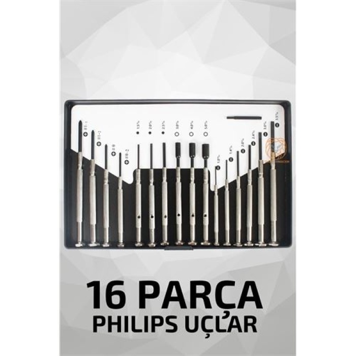 TransForMacion Philips Uçlu 16 Parça Saat Telefon Tornavida Seti 713434