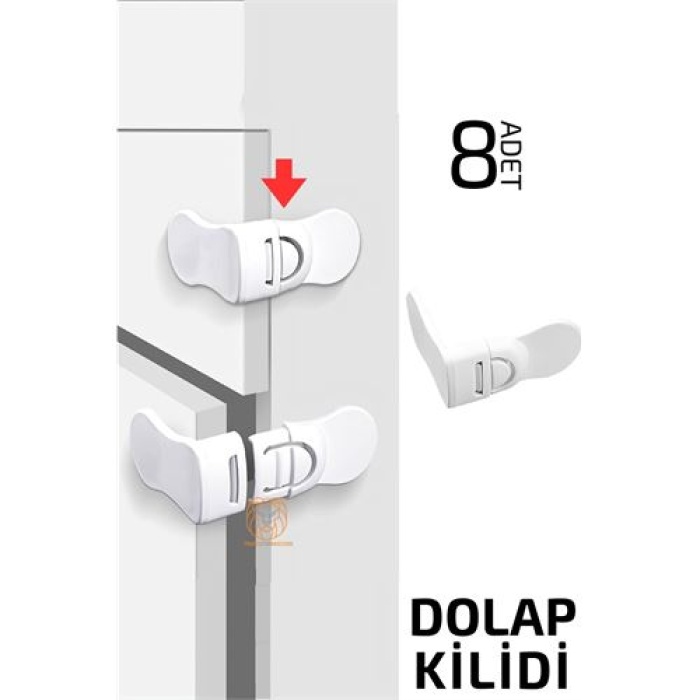 TransForMacion Çocuklara Dolap Güvenlik Kilidi 8 ADET 720825