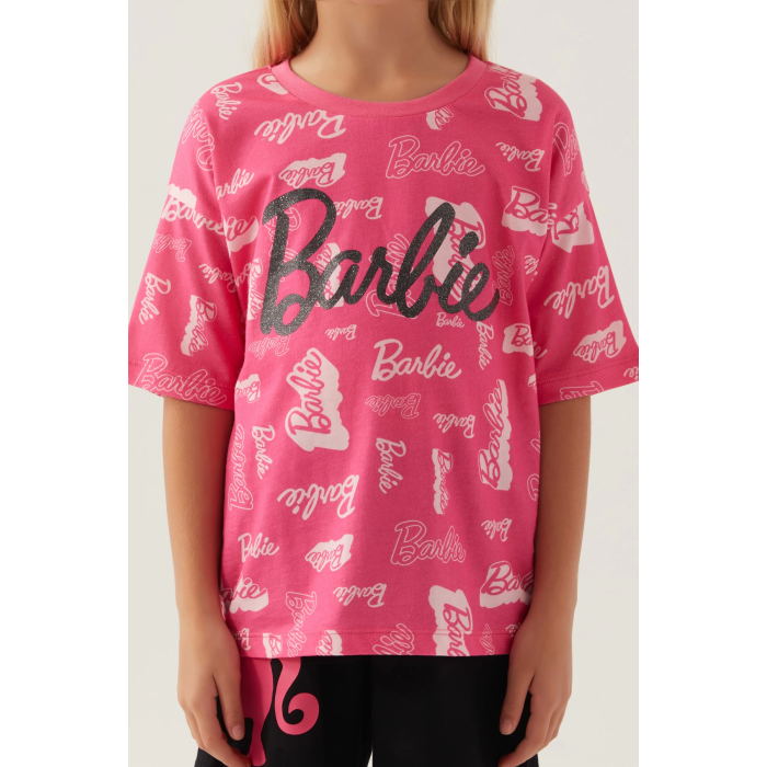 Barbie L1705-3 Kız Çocuk Şort Takımı