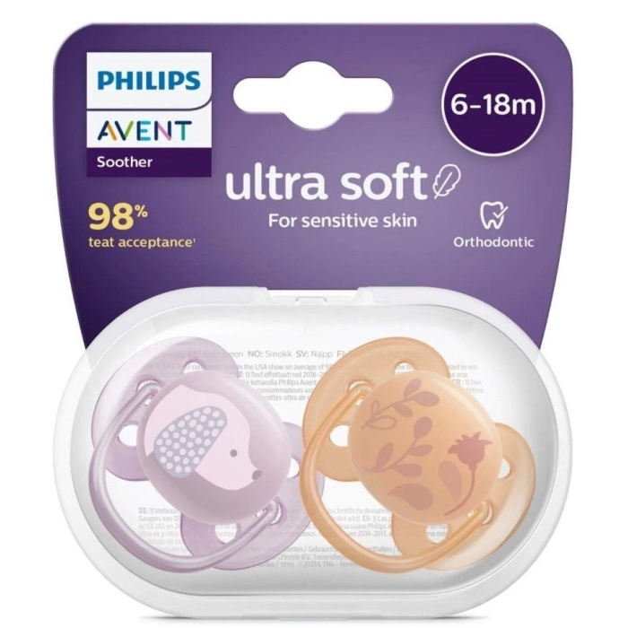 Philips Avent Ultra Yumuşak Emzik 6-18 Ay Kız