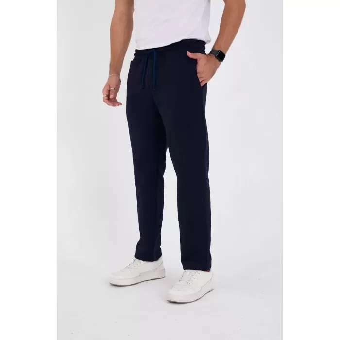 Unisex Üç İplik Basic Eşofman Pantolon - Lacivert