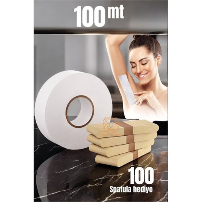 TransForMacion 100 lü Spatulalı Rulo Ağda Bezi 100 Metre 720917