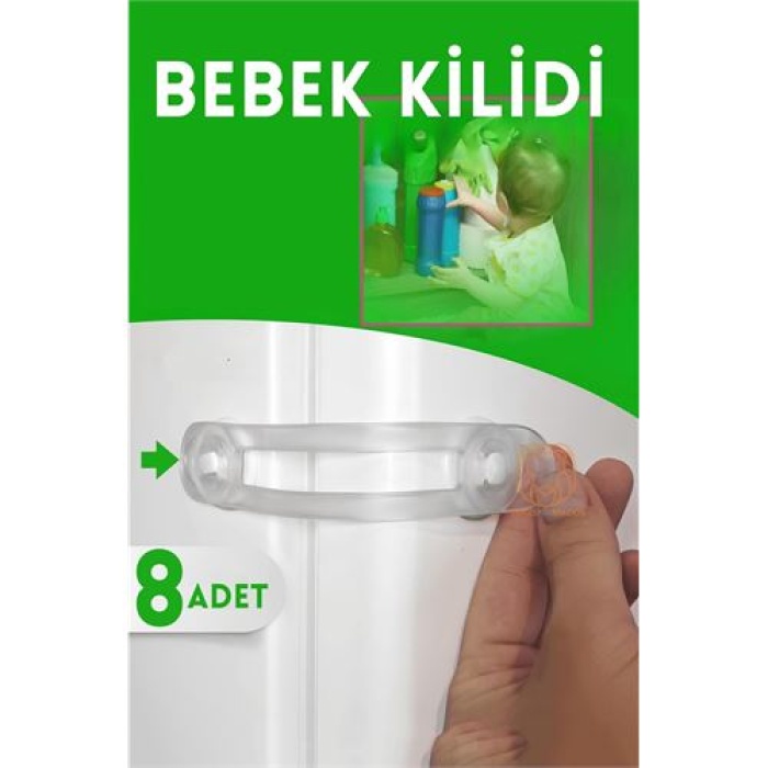 TransForMacion 8 Adet Çocuk Dolap ve Çekmece Kilidi 720935