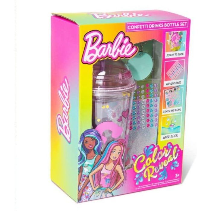 barbie confetti drinks bottle set ( BARBIE BARDAK SET )