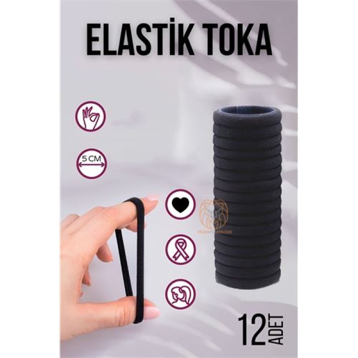 TransForMacion Elastik Toka 12 ADET SİYAH 719701