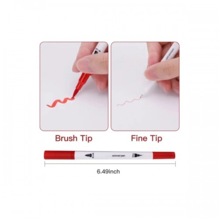 Dual Brush Pens (Çift Uçlu Fırça Kalem Seti)