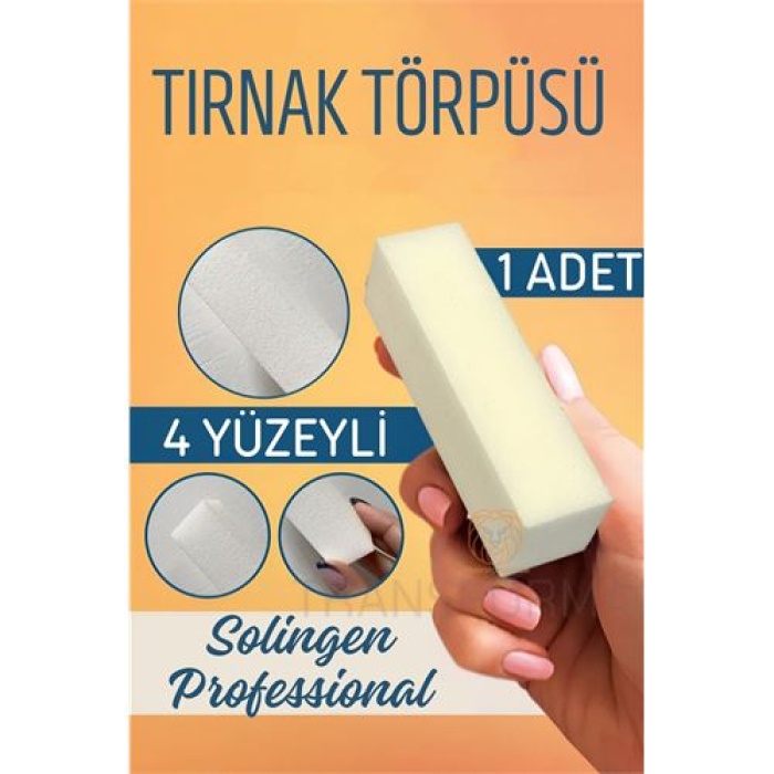 ModaCar Tırnak Törpü 4 Yüzey Blok Sünger Solingen Professional