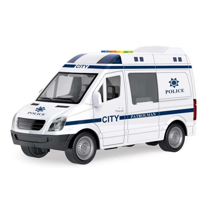 Vardem Sürtmeli Sesli ve Işıklı Polis Ve Ambulans Arabası WY590