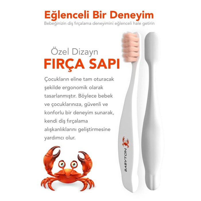 Babyton Bio Ultra Yumuşak Çocuk Diş Fırçası Yengeç